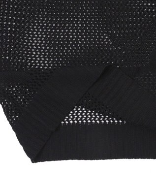 WEGO スターメッシュBIGニット ブラック