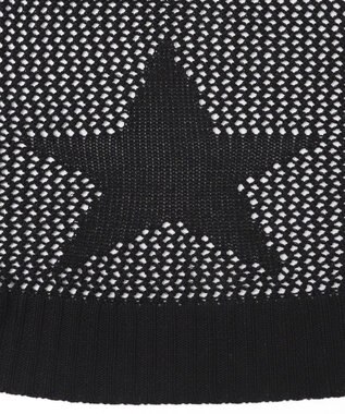 WEGO スターメッシュBIGニット ブラック