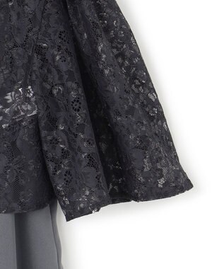 23区 【APPLAUDIR】ブライトフラワーレースコンビ ドレス スレートグレー系