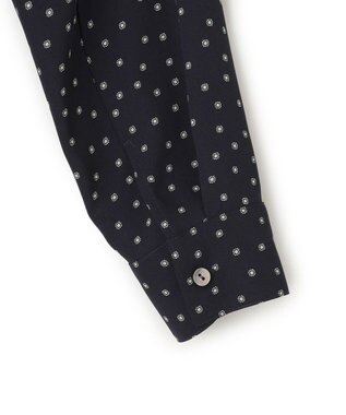 23区 【洗える】バックサテンアムンゼン タイプリント ワンピース ネイビープリント