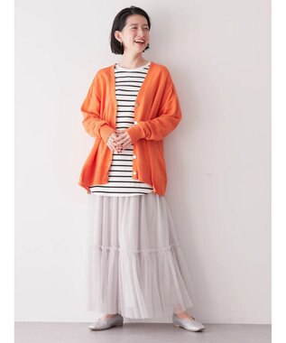 AMERICAN HOLIC ティアードチュールスカート Light Gray