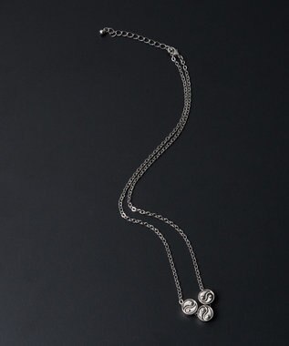 WEGO M立体モチーフ3連ネックレス