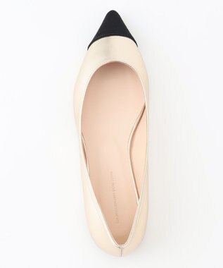 23区 【APPLAUDIR】バイカラーフラットパンプス ゴールド系