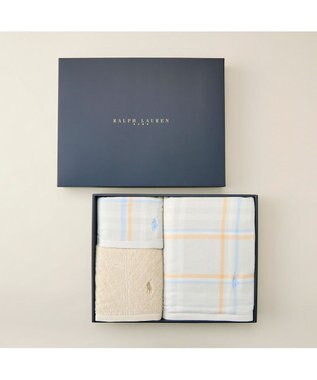 PRESENTERS ROOM POLO RALPH LAUREN HOME(ポロ ラルフ ローレン ホーム) / ESTELLA PLAID タオルギフトセット(NEUTRAL)