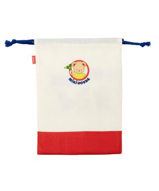 MIKI HOUSE HOT BISCUITS 【ミキハウス】 ミキハウスベア 巾着袋 赤