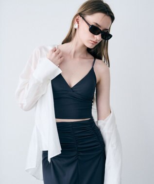 uncrave 【DAWN×uncrave】 CUP IN BRA TOP DOUBLE グレー