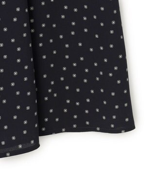 23区 S 【洗える】バックサテンアムンゼン タイプリント ワンピース ネイビープリント