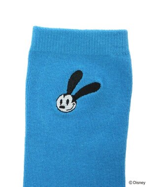 Green Parks オズワルド／ＳＥＴ２点　ワンポイント刺繍ソックス Blue