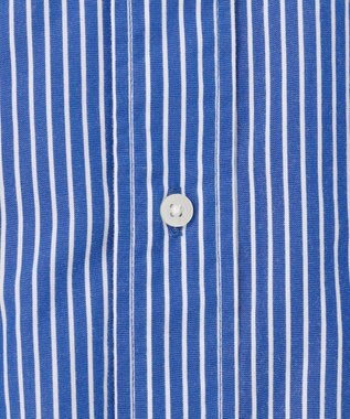 J.PRESS YORK STREET 【UNISEX】ストライプ バンドカラーシャツ ブルー系1