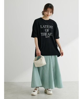 Green Parks ロゴ半袖チュニック Off White