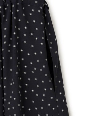 23区 【洗える】バックサテンアムンゼン タイプリント ワンピース ネイビープリント