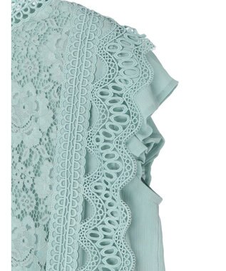 Green Parks ・ＥＬＥＮＣＡＲＥ　ＤＵＥ　イロイロレースブラウス Green