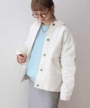 AMERICAN HOLIC デニムオーバージャケット Off White