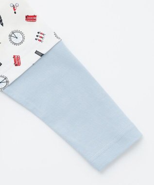 組曲 KIDS 【80-90㎝】ロンドントラベル セットアップ オフホワイト系5