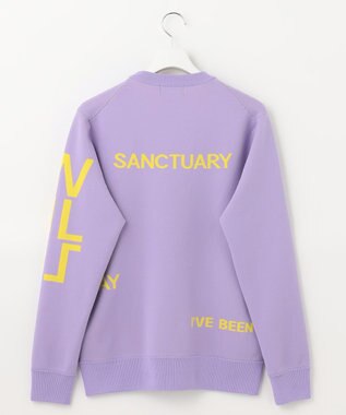 PW CIRCULUS 【MEN】【洗える/イージーケア】ロゴ カラーニット ラベンダー