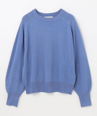 ANY 【洗濯機可】スプリングラグランニット ブルー