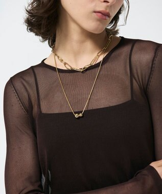 GRACE CONTINENTAL デザインチェーンネックレス ゴールド