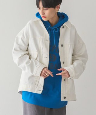 AMERICAN HOLIC デニムオーバージャケット Off White