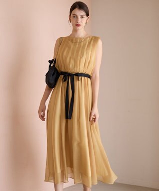 23区 L 【APPLAUDIR】グロッシーオーガンザ ドレス