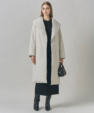 ICB 【撥水加工】ADS ダウン ショールカラーロングコート トープ系