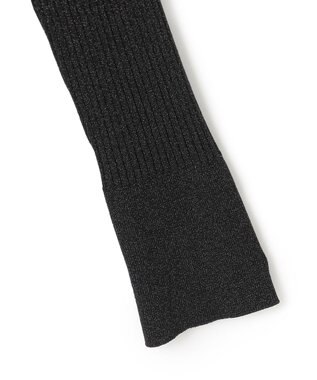 23区 【洗える】シアーラメタートル ニット ブラック系