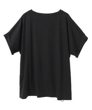 YECCA VECCA 裾ドロストデザインロゴTee Black