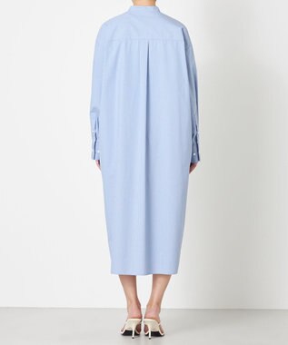 NAVE 【ReNAVE・セットアップ可/洗える/接触冷感/UVケア】コットンポリブロード ワンピース サックスブルー系1