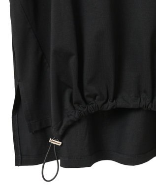 YECCA VECCA 裾ドロストデザインロゴTee Black