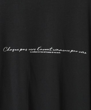 YECCA VECCA 裾ドロストデザインロゴTee Black