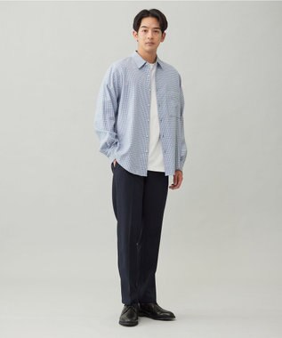 UNFILO MENS 【男女兼用】クリーンチェック ネルシャツ ピンクチェック