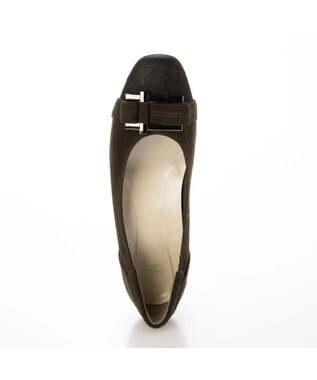 Riz raffinee 【3E】バックルリボンモチーフパンプス ダークブラウンビー