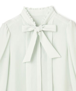 TOCCA PROMISE RIBBON ROSETTE ブラウス ライトグリーン系