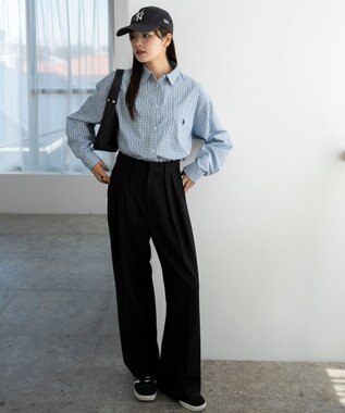 WEGO 【25年秋新色登場★】U.S. POLO ASSN.別注ロングスリーブシャツ ブルーチェック1