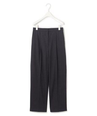 ICB 【洗える】 サマーウールトロ ストレートパンツ ブラック系