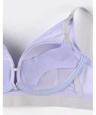 WACOAL ノンワイヤーブラ 【重力ケアブラ】 バストを重力から守る まる胸をキープ サイドのラインすっきり Gカップまで対応 大きいサイズ レディース BXB114 /ワコール パープル