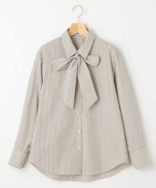 組曲 【ボウタイ付き】メッセージシャーティング シャツ アイボリー系1