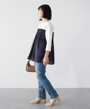 Green Parks シャーリングドッキングプルオーバー Deep Purple