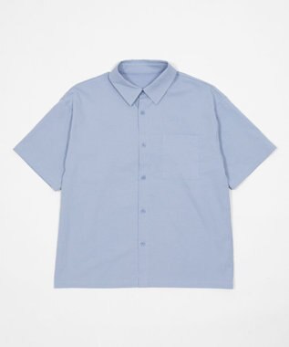 WEGO クロップドSSムジシャツ サックス