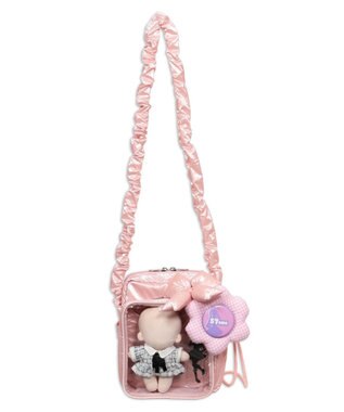 WEGO 【痛バ＆推し活グッズ】きらふわパフィ痛ショルダー ライトピンク