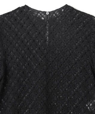 uncrave ジオメトリックレース ブラウス ブラック