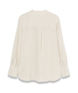 JOSEPH 【WEB&OUTLET限定・洗える】テックデシン　モロカンネックブラウス Vanilla