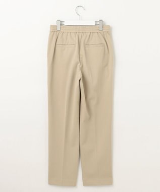 自由区 ライトフィールジャージータックテーパード パンツ ベージュ