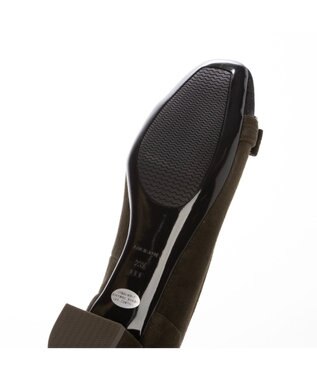 Riz raffinee 【3E】バックルリボンモチーフパンプス ダークブラウンビー