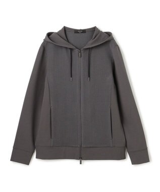 JOSEPH HOMME 【オリジナル素材 】ライトタックジャージー   ジップアップフーディー グレー系