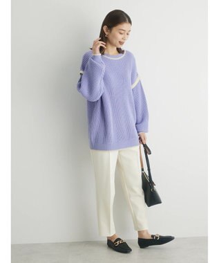 Green Parks きれいシルエットパンツ Ecru