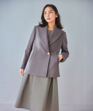 TOCCA 【消臭】PEARL ROCK ショートコート モカ系