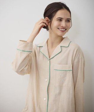 自由区 【12月25日(木)までの期間限定・受注生産】オーガニックコットン パジャマ イエロー