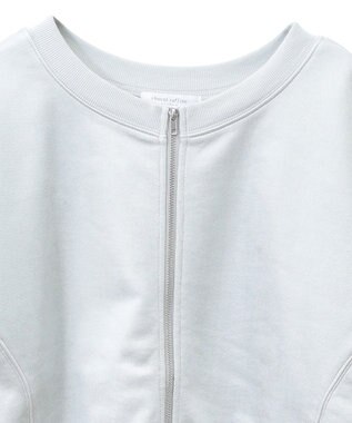 Green Parks サテンボンディングＺｉｐカーディガン Mint