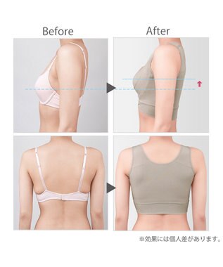 BRADELIS New York 【BRADELIS Me / ノンワイヤー・バストアップ】 ブラデリスフレンドリーフィットブラ 接触冷感 速乾機能で快適 ダークグレージュ