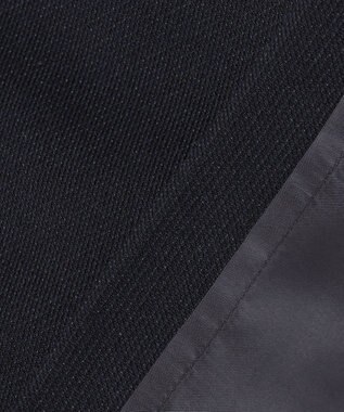 J.PRESS LADIES L ライトツイードストレッチ ブラウス ネイビー系